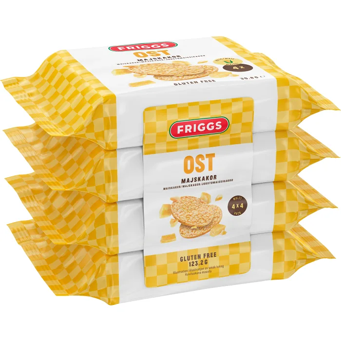 Snacks Multipack Ost 4P 123g Friggs