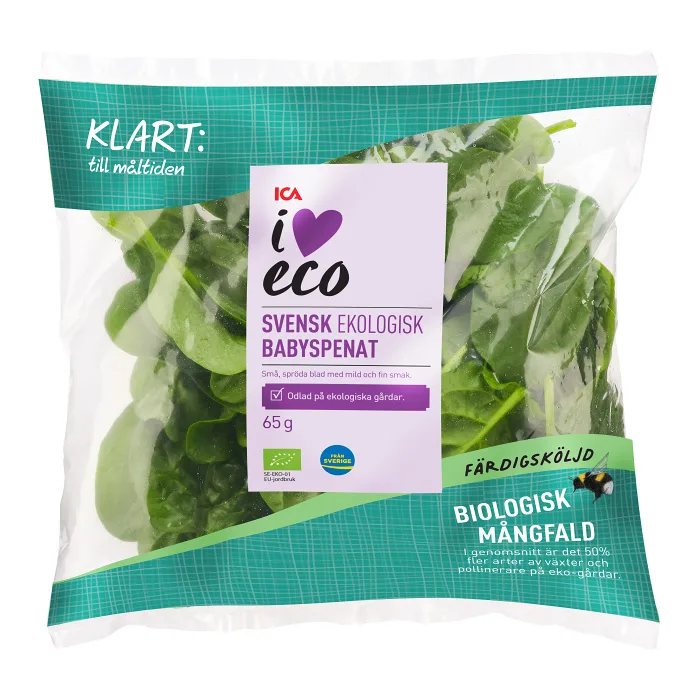 Babyspenat eko Babyspenat eko 65 Gram ICA I love eco