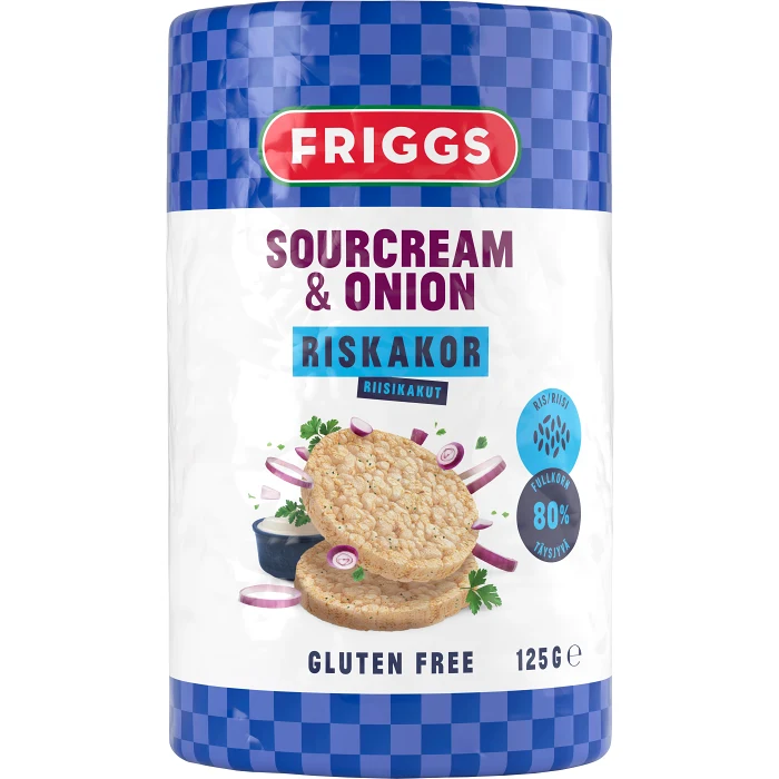 Riskakor Sourcream & Onion 125g Friggs