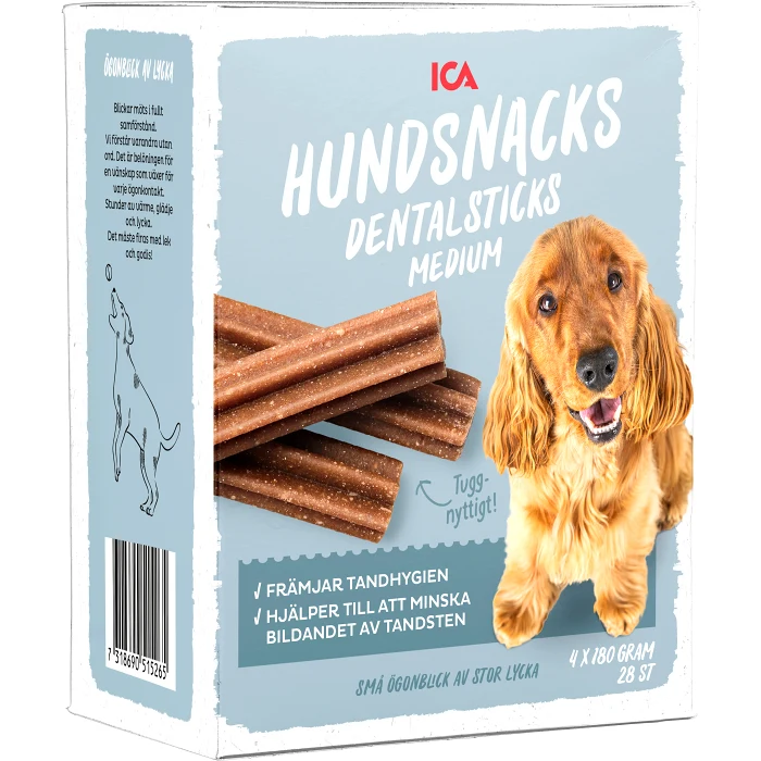 Hundtugg Dentalsticks Medium 720 Gram ICA