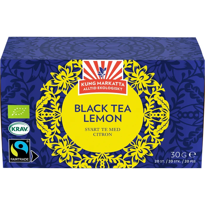 Svart Te Lemon 30g Kung markatta