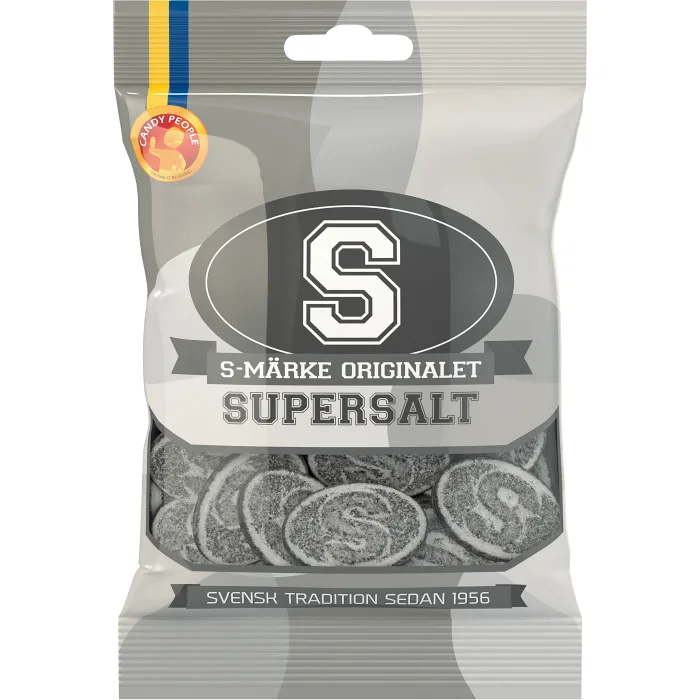 S-märke orginalet Supersalt 80g Candypeople