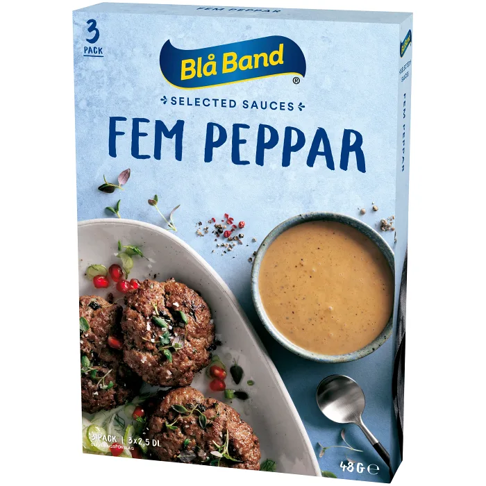 Fem Peppar Bistro 2,5dl 3-p Blå Band