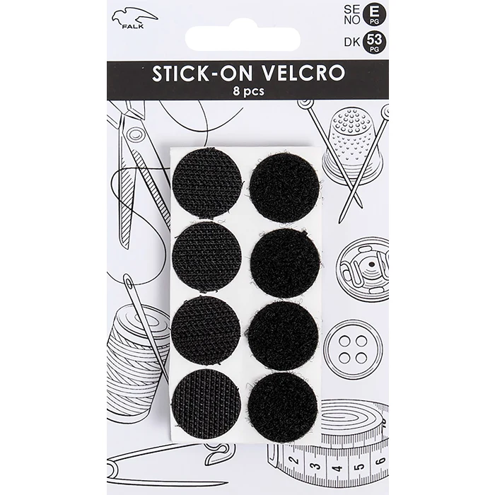 Kardborre rondeller självhäftande