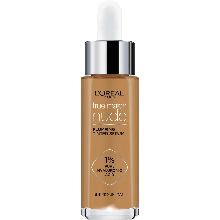 Foundation True Match Nude Plumping Tinted Serum Medium-Tan 5,6 30ml L’Oréal Paris