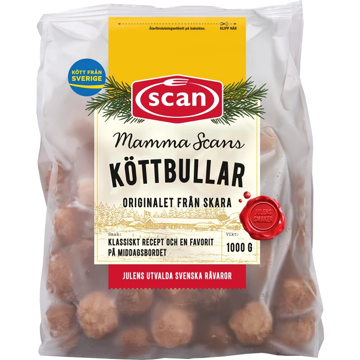 Köttbullar Mamma Scans 1kg Scan