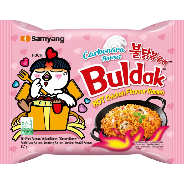 Snabbnudlar Buldak Carbonara 130g Samyang