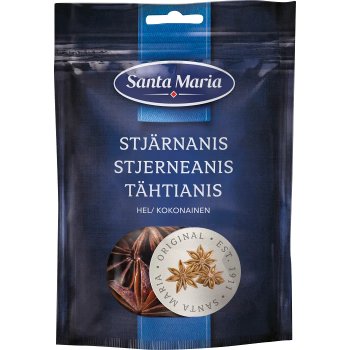Krydda Stjärnanis Hel påse 15g Santa Maria