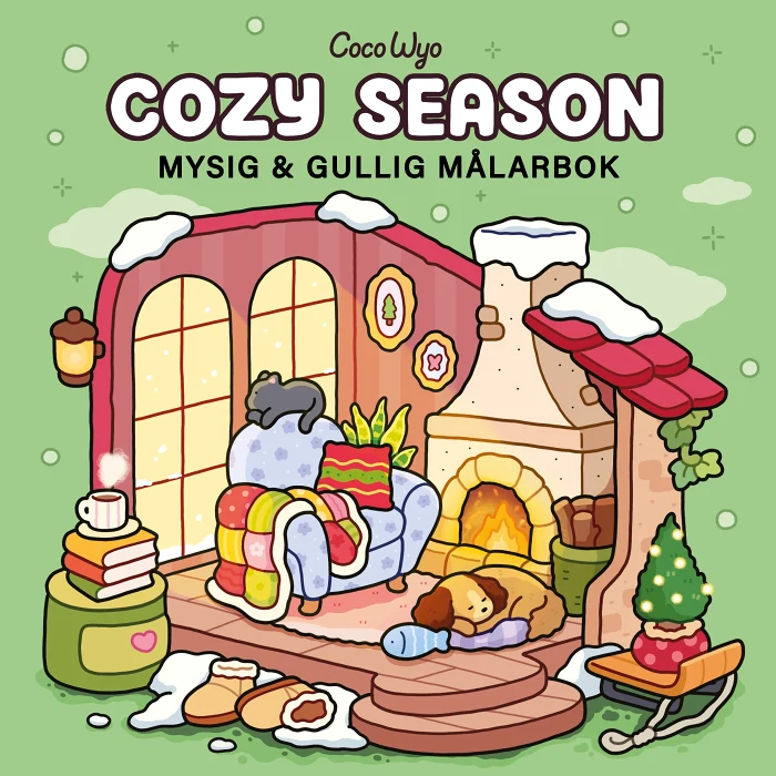 Cozy Season : Mysig och gullig Cozy Coloring målarbok från Coco Wyo
