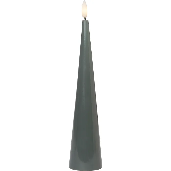 LED Ljus cone grön 22 cm ICA
