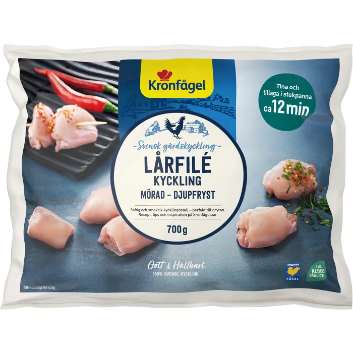 Kycklinglårfilé Fryst 700g Kronfågel