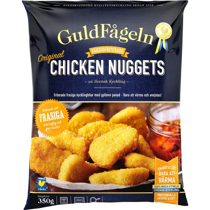 Chicken nuggets Fryst 350g Guldfågeln