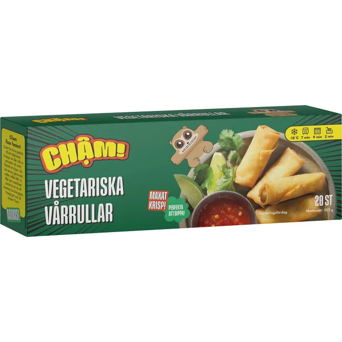 Vegetariska vårrullar 300g Cham