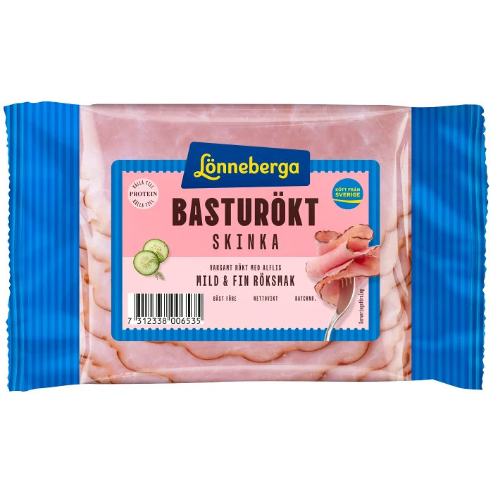 Skinka Basturökt 105g Lönneberga