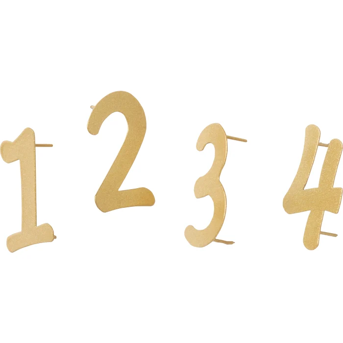 Adventssiffror 1-4 guld H4cm ICA