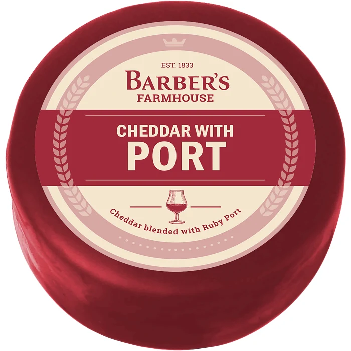 Portvinscheddar 400g Barbers