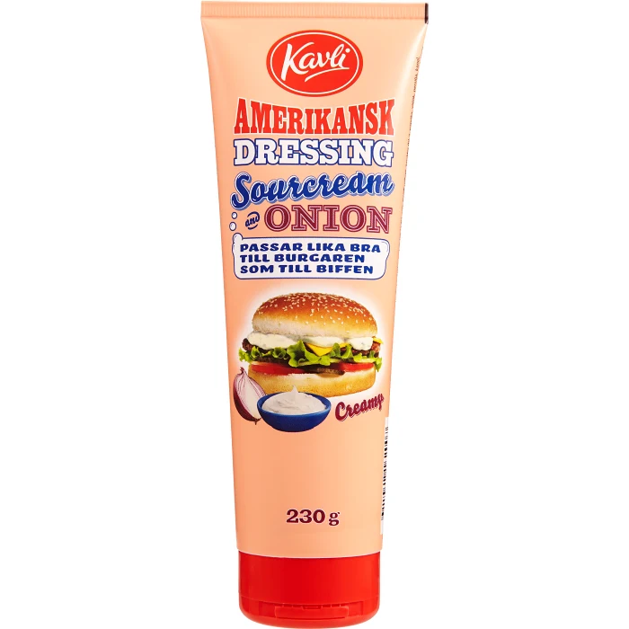 Amerikansk dressing Sourcream&Onion 230g Kavli