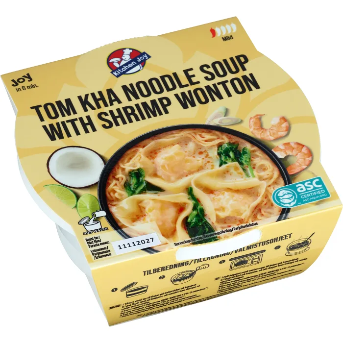 Tom kha noodle soup shrimp wonton 240g Kitchen Joy