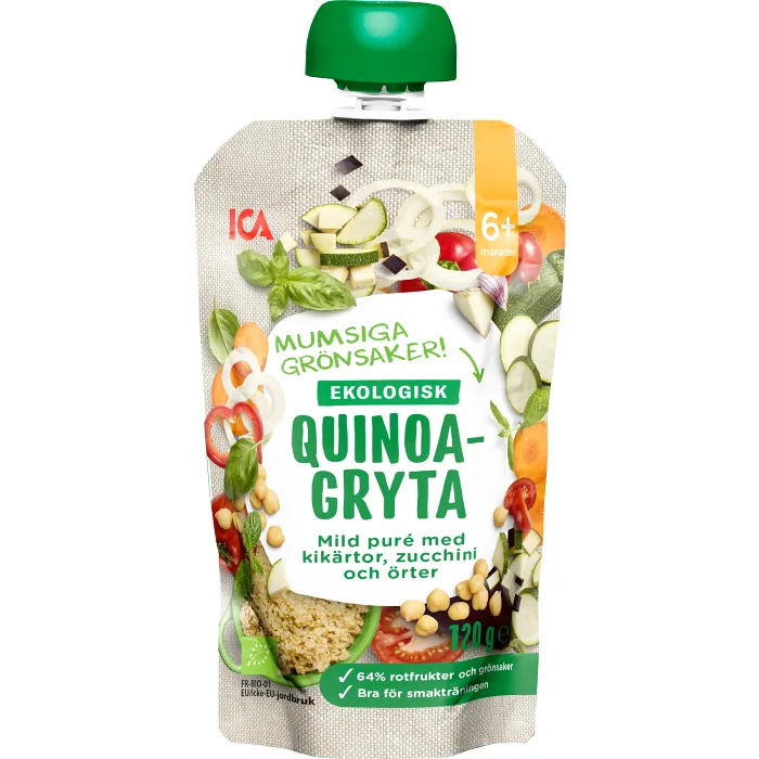 Quinoagryta Från 6m Ekologiskt 120g ICA I love eco