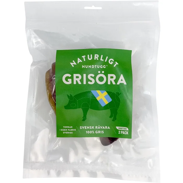 Hundtugg Grisöra 2p Naturligt