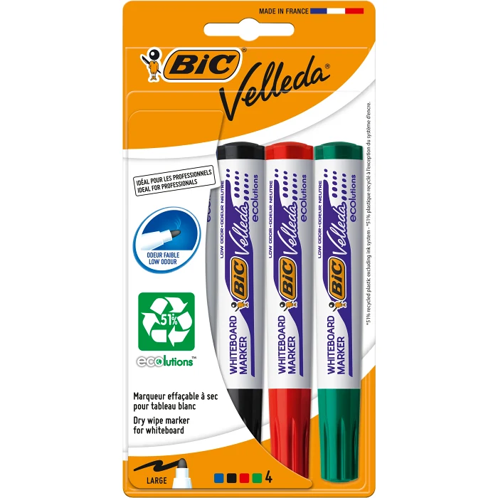 Whiteboardpennor 4p