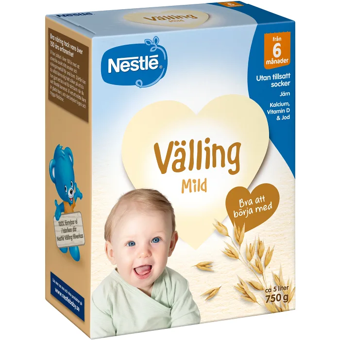 Välling GodNatt Mild havre 6m 5l Nestle