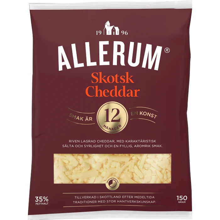 Cheddar Skotsk Riven 150g Allerum