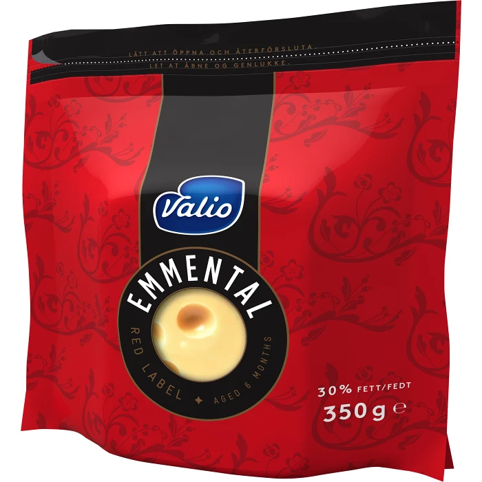Emmental Röd lagrad 30% 350g Valio