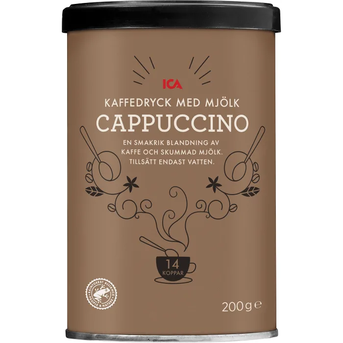 Snabbkaffe Cappuccino 200g ICA