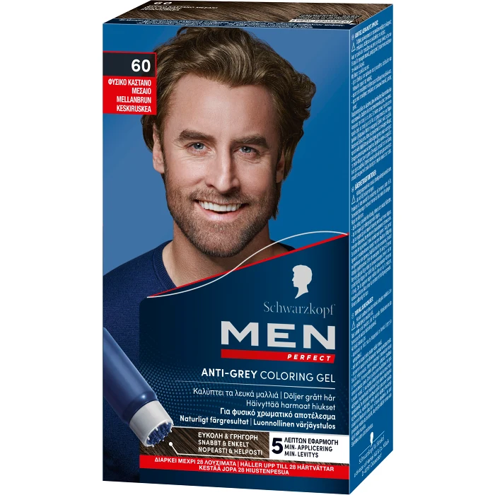 Hårfärg 60 Mellanbrun Men Perfect 1-p Schwartzkopf
