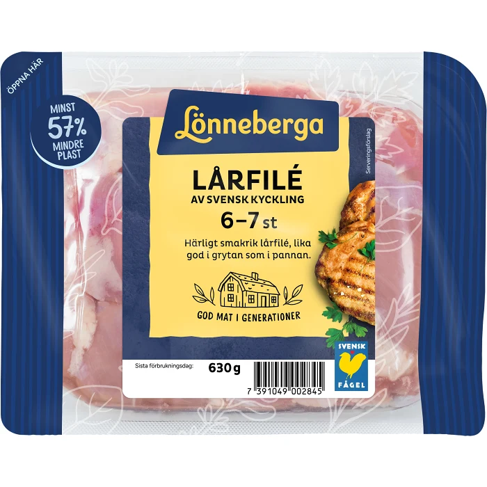 Kycklinglårfilé 630g Lönneberga