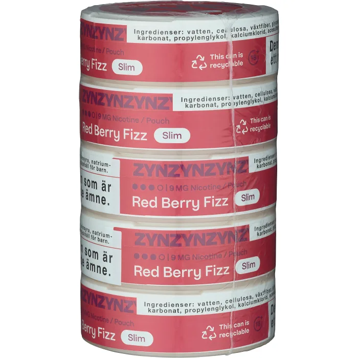 Red Berry Fizz Slim S3 5xStock Zyn