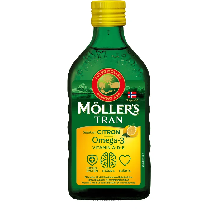 Tran Omega-3 Citron Kosttillskott 250ml Möllers
