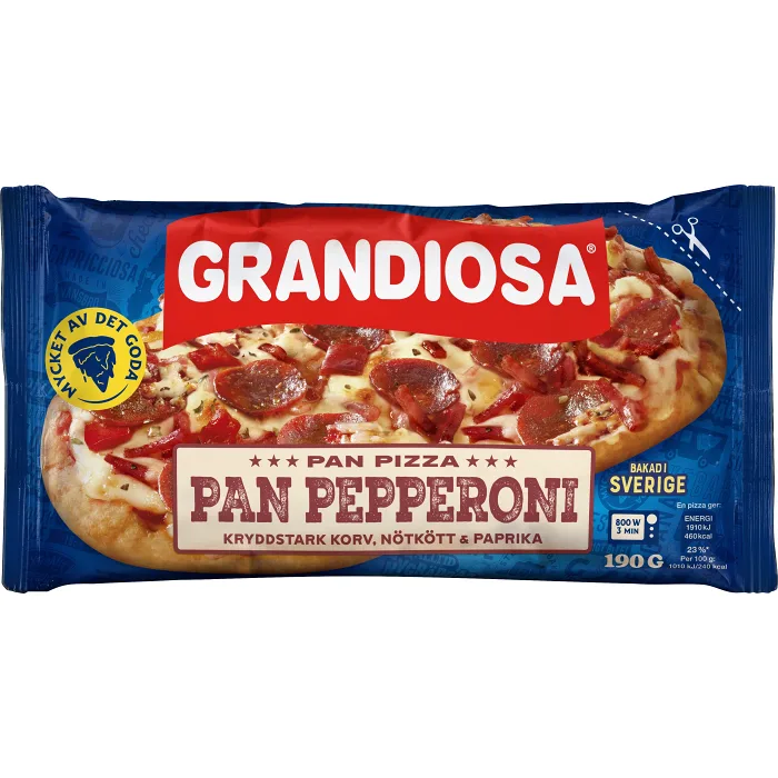Pan pizza Pepperoni supreme 190g Grandiosa