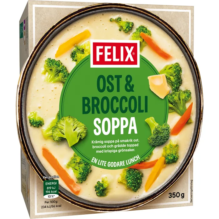 Ost & broccolisoppa 350g Felix