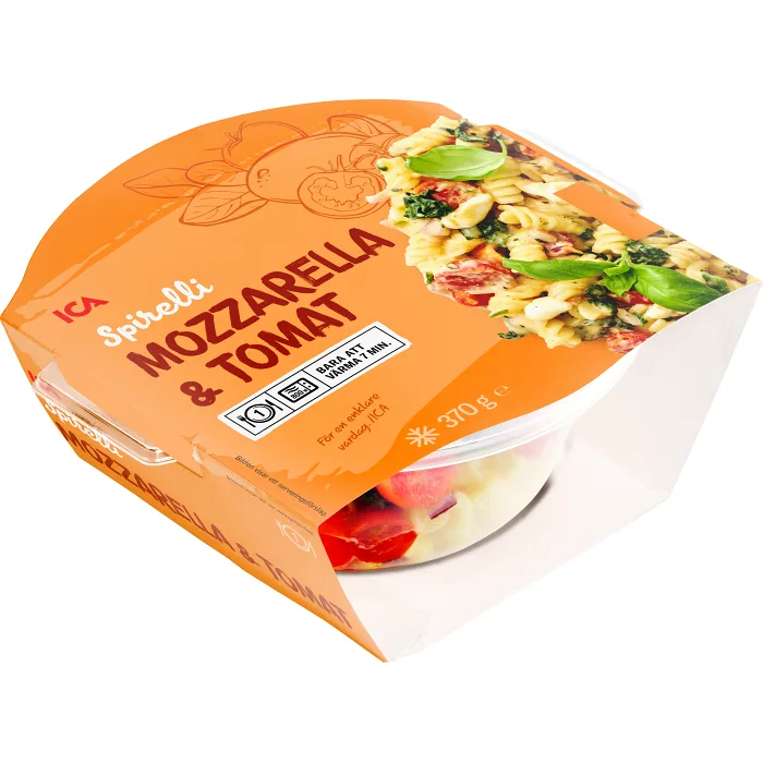 Fusii mozzarella & tomat 370g ICA