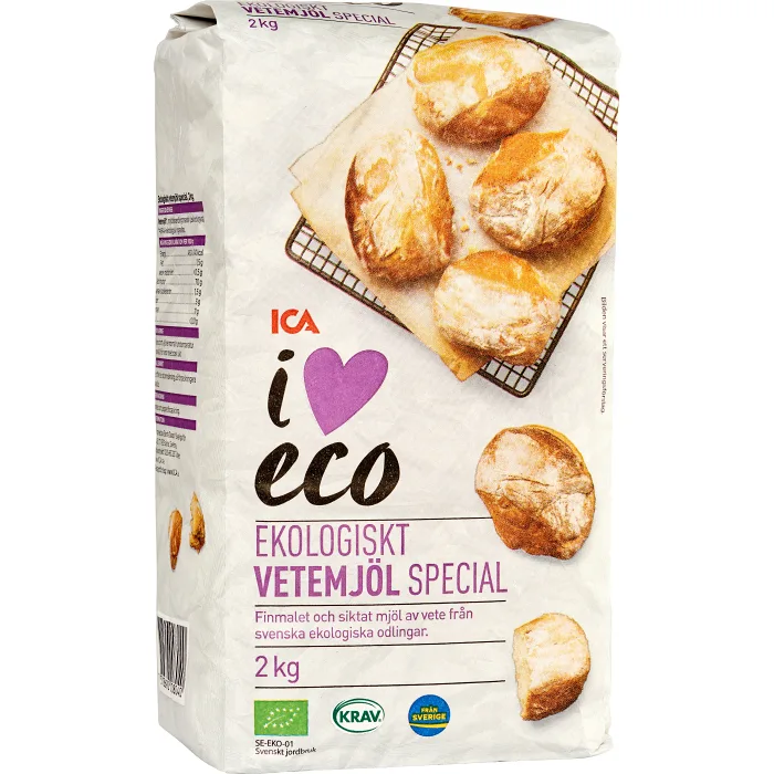 Vetemjöl Special 2kg KRAV ICA I love eco