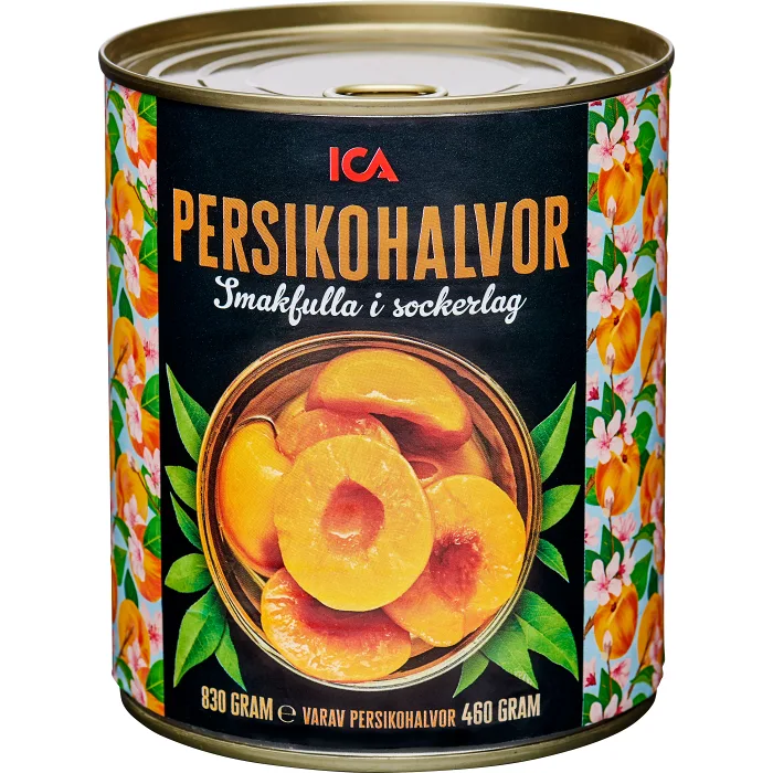 Persikohalvor 480g ICA