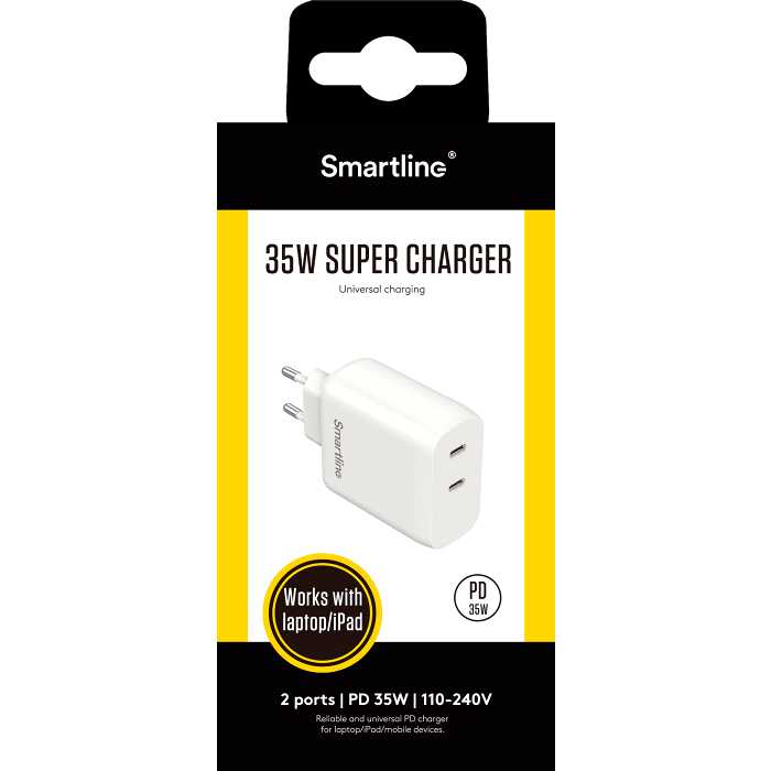 Laddare 35W PD 2xUSB-C