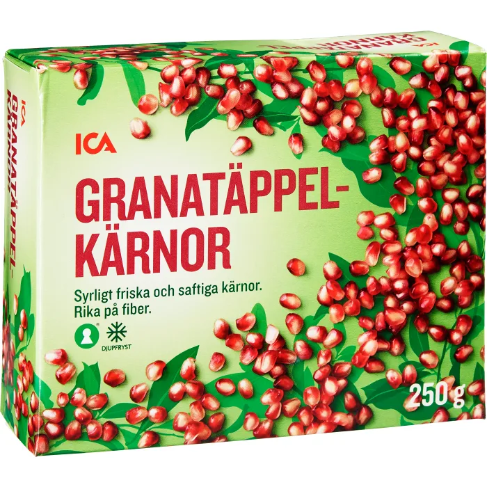 Granatäppelkärnor Fryst 250g ICA