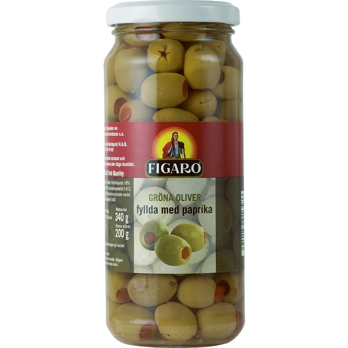 Oliver Gröna med Pimiento 340g Figaro