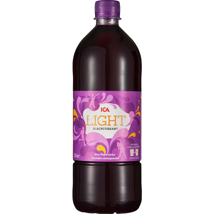 Lightdryck Svartvinbär 100cl ICA