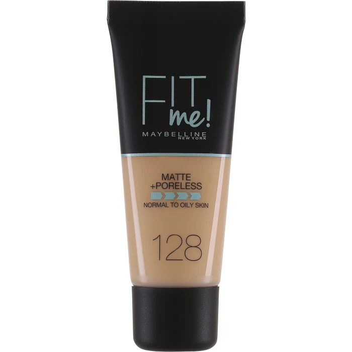 Foundation Fit Me Matte & Poreless Warm Nude 128 30ml Maybelline
