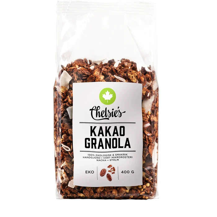Granola Kakao Ekologisk 400g Chelsie's