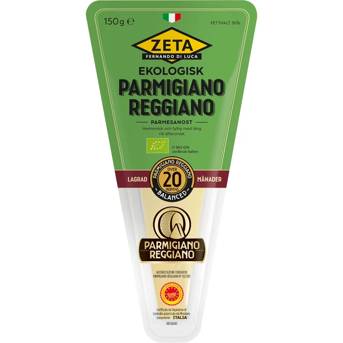Parmesan Parmigiano reggiano Ekologisk 150g Zeta