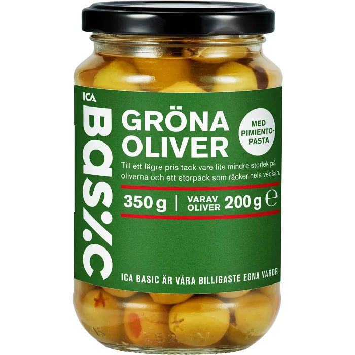 Oliver Gröna med Pimento 350g ICA Basic