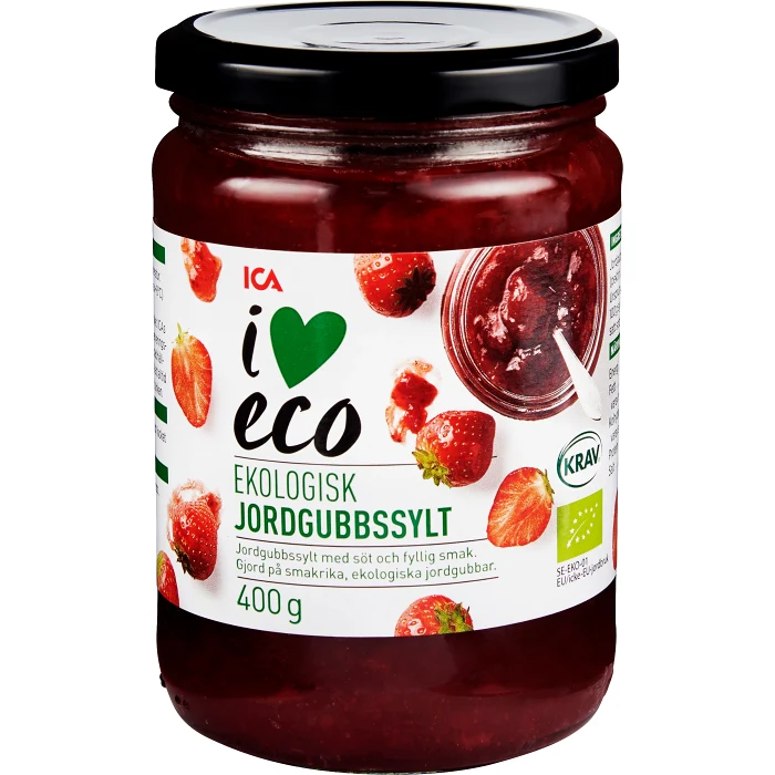Jordgubbssylt 400g KRAV ICA I love eco