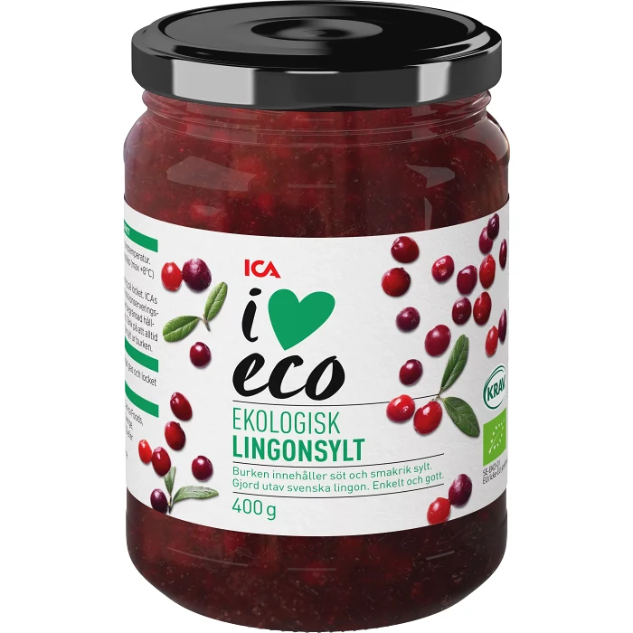 Lingonsylt 400g KRAV ICA I love eco