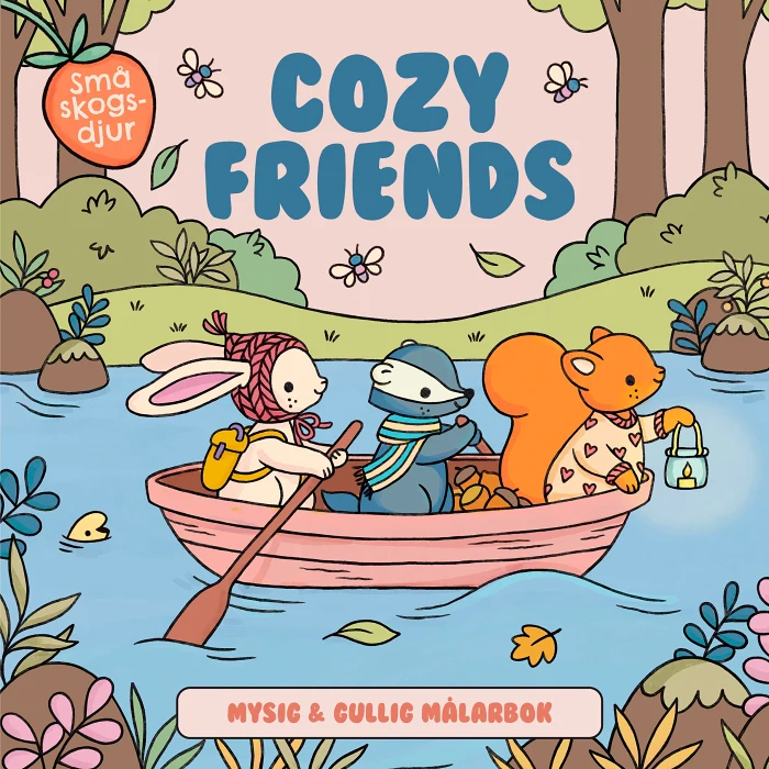 Cozy Friends : Mysig och gullig Cozy Coloring målarbok från Nina Stajner
