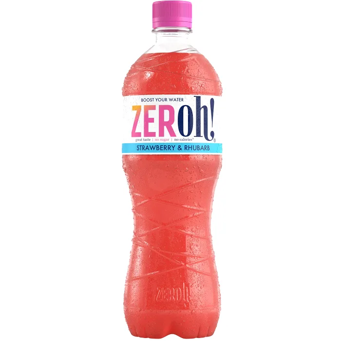 Dryck Strawberry & Rhubarb 80cl Zeroh
